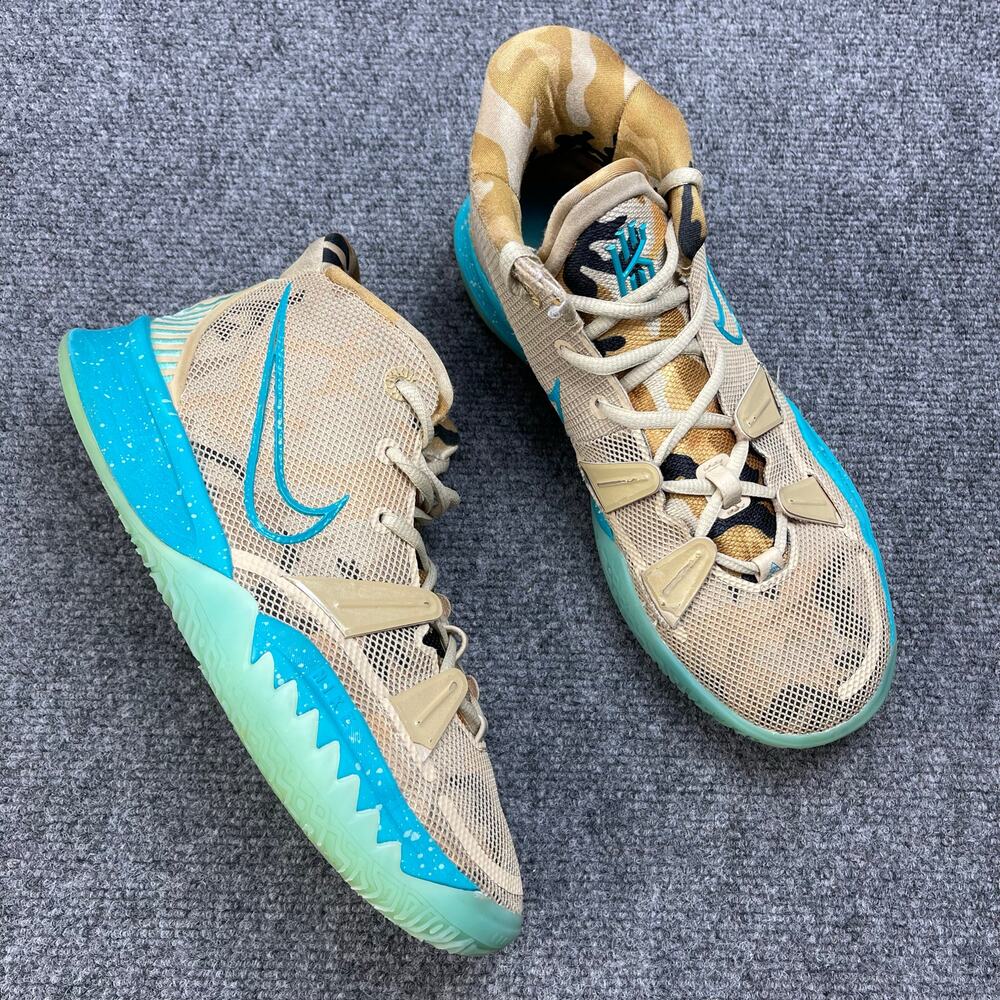 Nike Kyrie 7 'Ripple' Grain Tan Sneakers Size 7Y CT4080-207